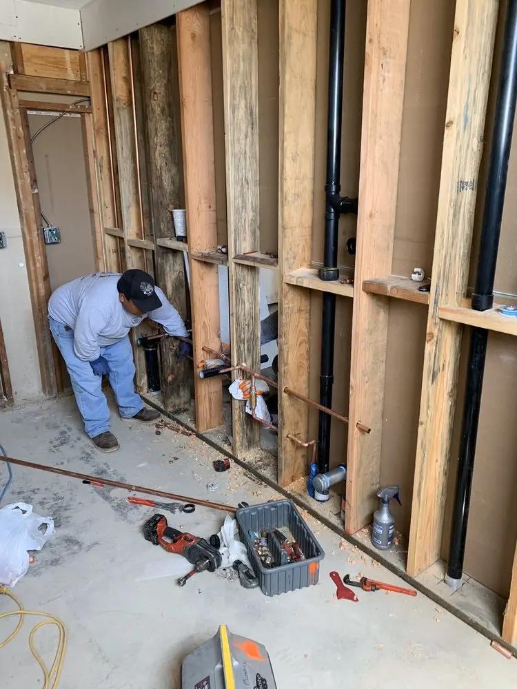 Commercial rough-in plumbing for Trenchless Sewer Repair in Silverlake